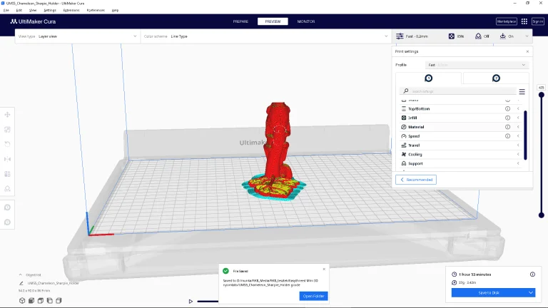 Prueba 7 de la impresora 3D EasyThreed K37