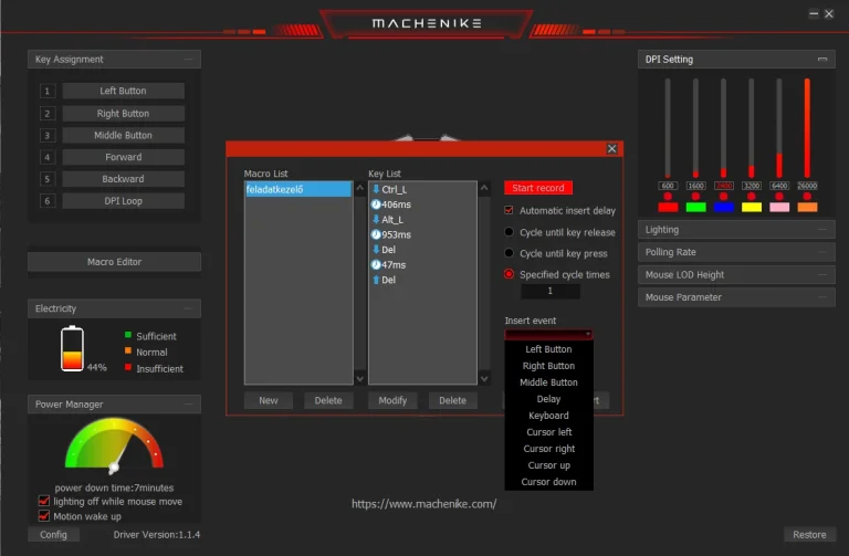Prueba 7 del ratón gamer Machenike M26 Pro