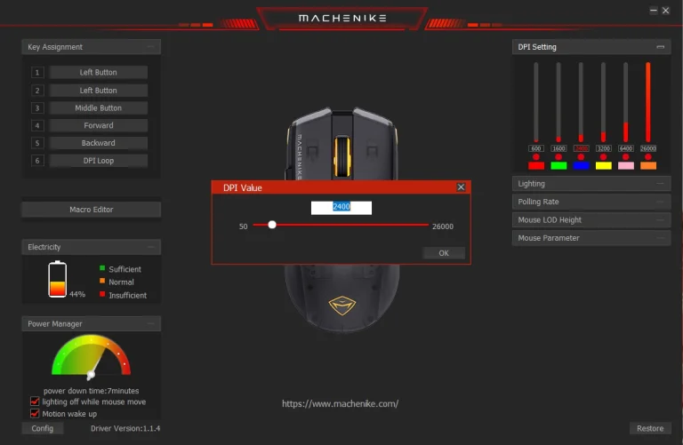 Prueba 7 del ratón gamer Machenike M23 Pro