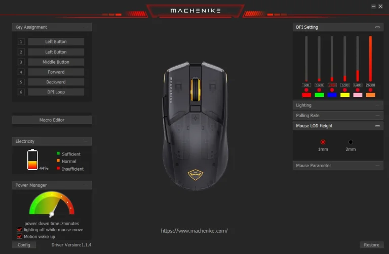 Prueba 7 del ratón gamer Machenike M20 Pro