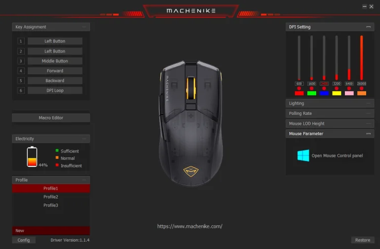 Prueba 7 del ratón gamer Machenike M19 Pro