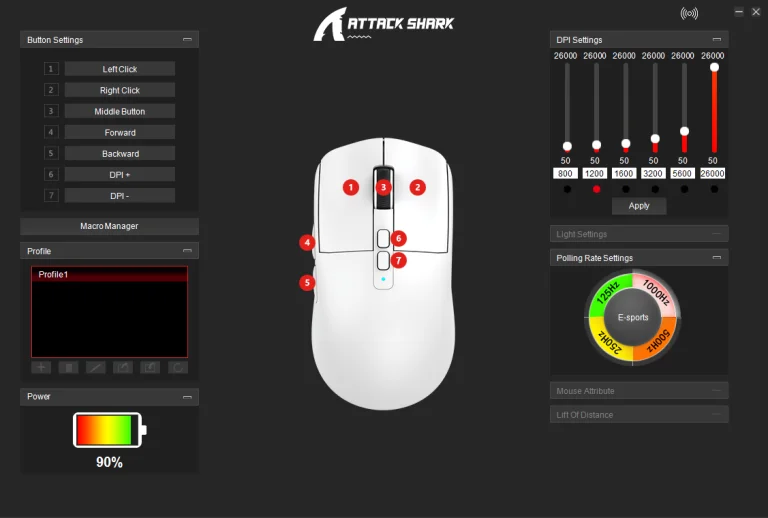 Prueba 6 del ratón gamer Attack Shark X21