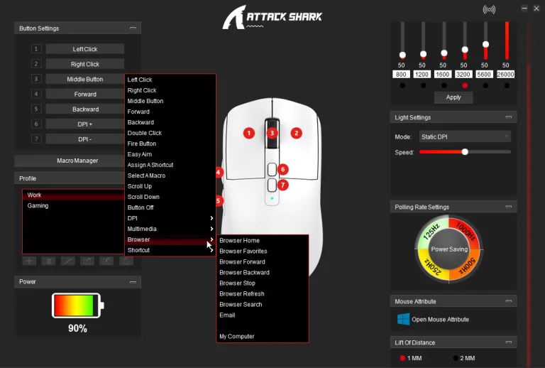 Prueba 6 del ratón gamer Attack Shark X17