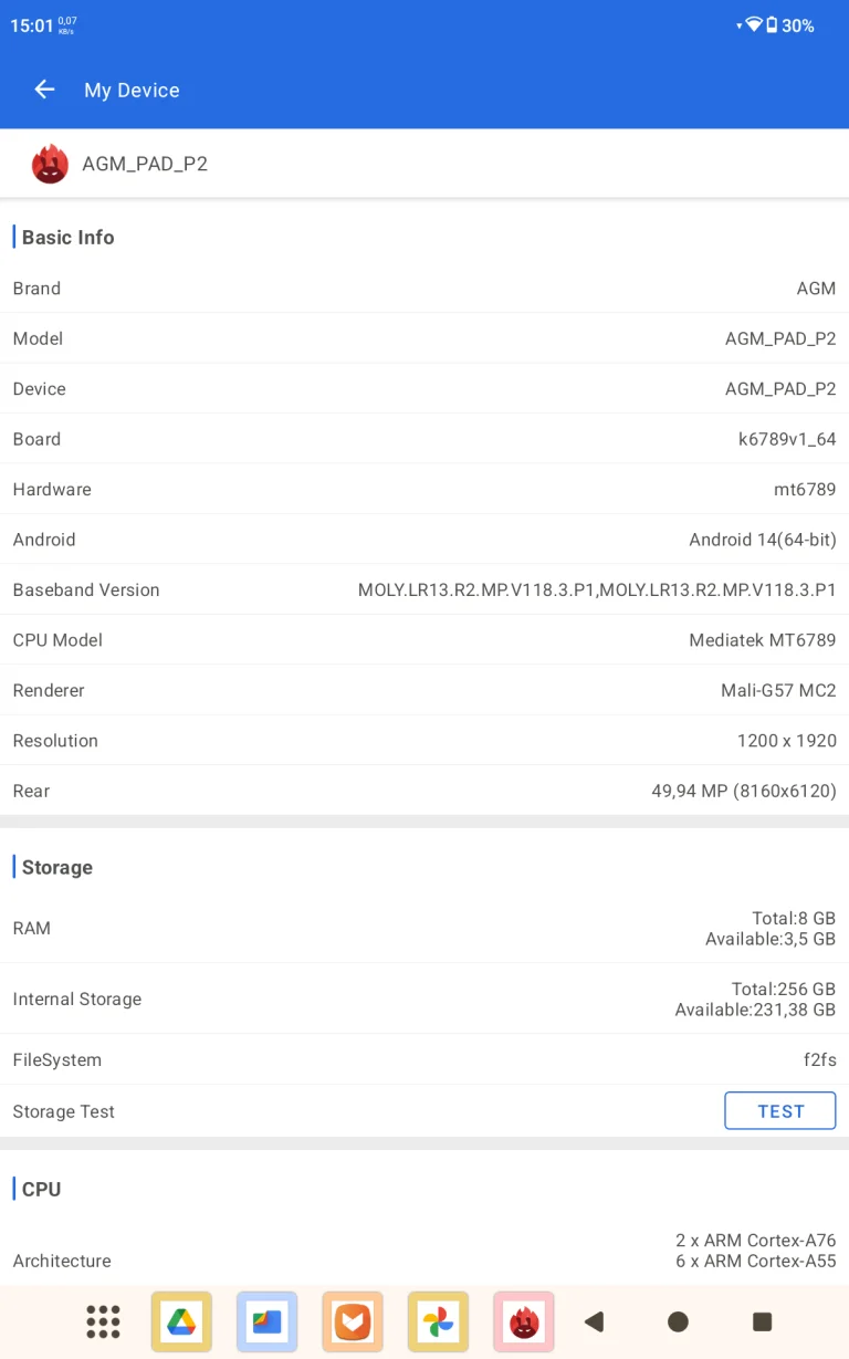 AGM Pad P2 tablet test 33