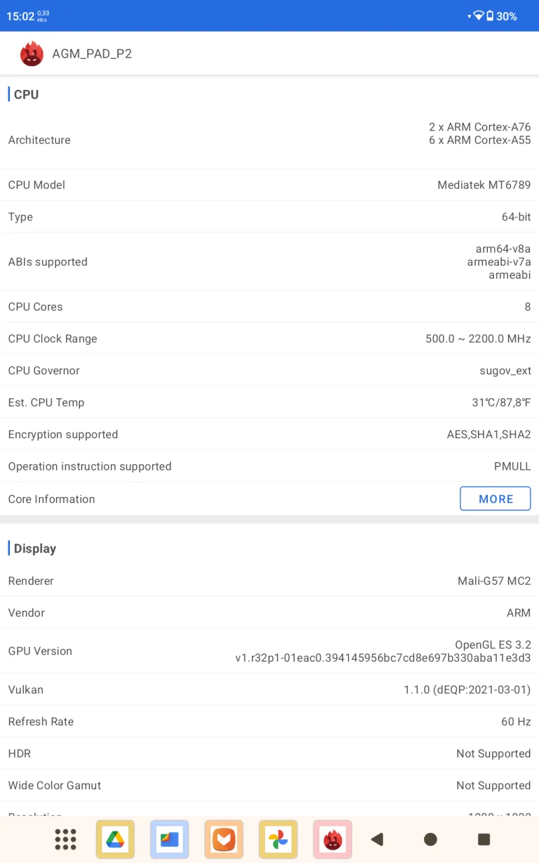 AGM Pad P2 tablet test 34