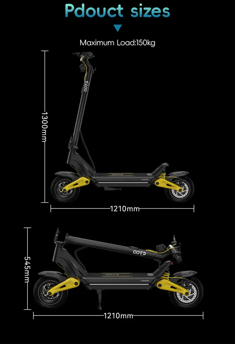Prueba de scooter eléctrico OOTD S10 12