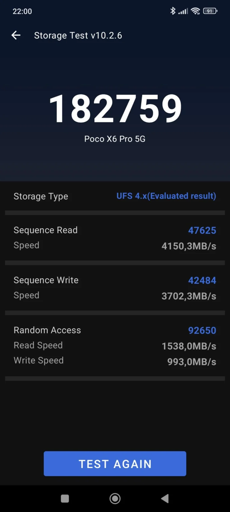 Prueba 6 del teléfono inteligente Poco X5 Pro 32G