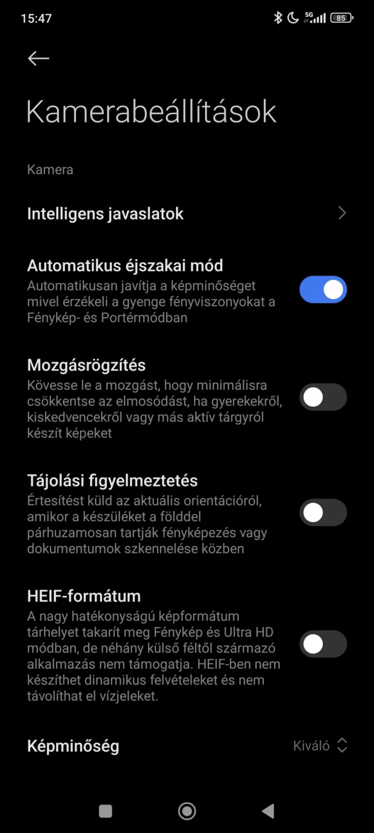 Prueba 6 del teléfono inteligente Poco X5 Pro 51G