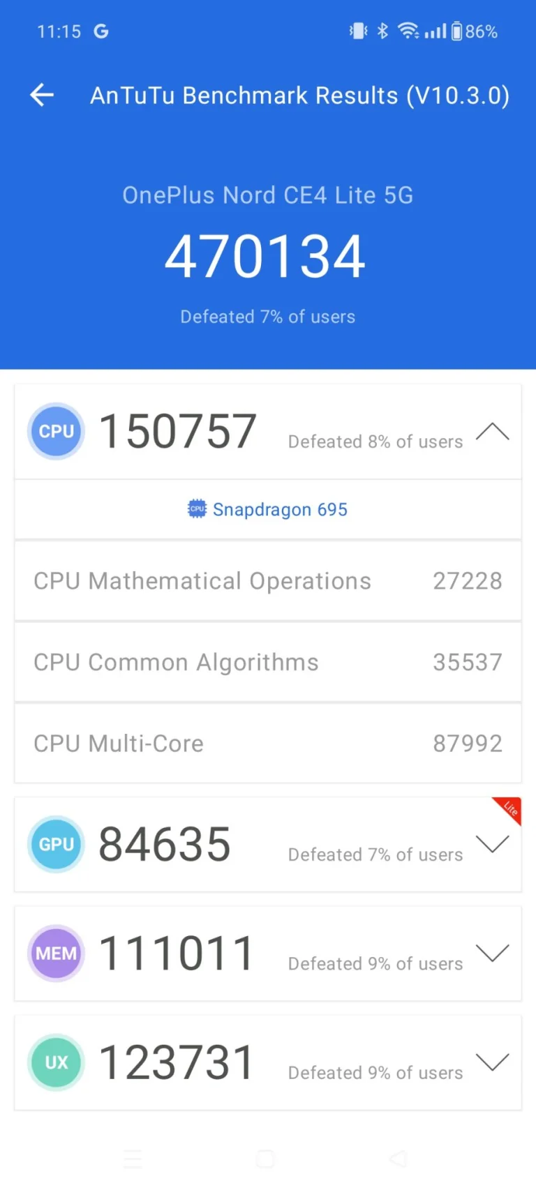 Prueba del teléfono inteligente OnePlus Nord CE4 Lite 5G 22