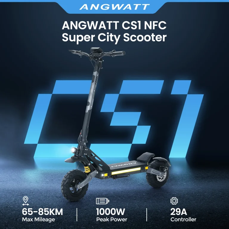 Essai 1 de la trottinette électrique ANGWATT CS2