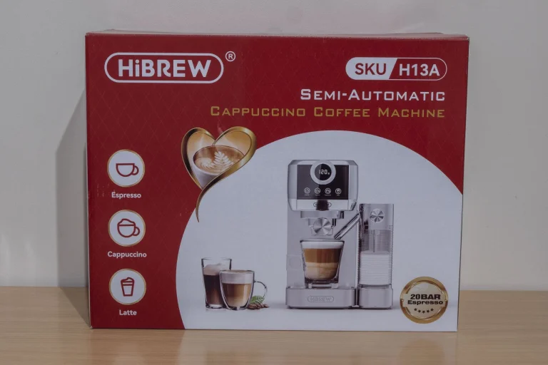 Hibrew H13A coffee maker and milk frother test 2