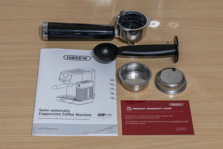 Hibrew H13A coffee maker and milk frother test 3
