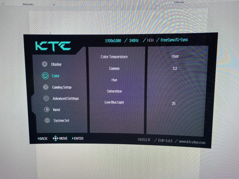 Prueba 32 del monitor de jugador KTC H17S30F