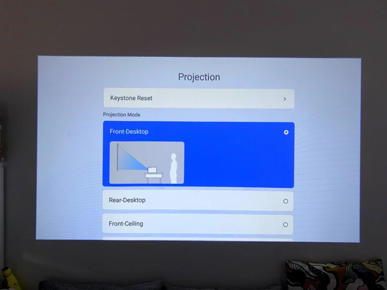 Test du projecteur Lenovo 100P 32