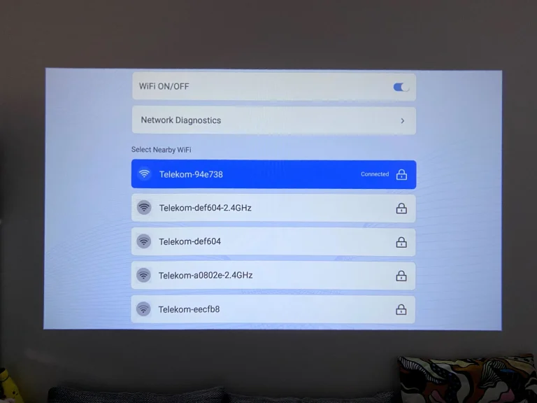 Test du projecteur Lenovo 100P 33