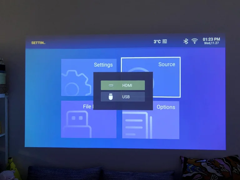 Test du projecteur Lenovo 100P 31