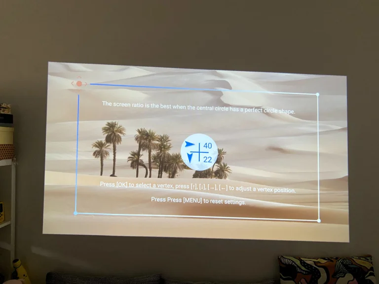 Test du projecteur Lenovo 100P 36