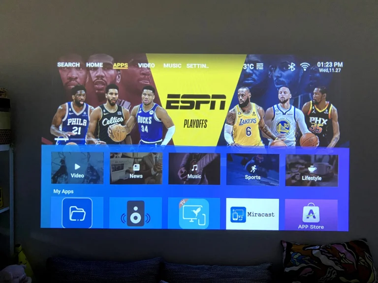 Test du projecteur Lenovo 100P 43