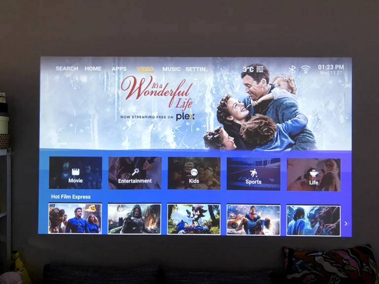 Test du projecteur Lenovo 100P 44