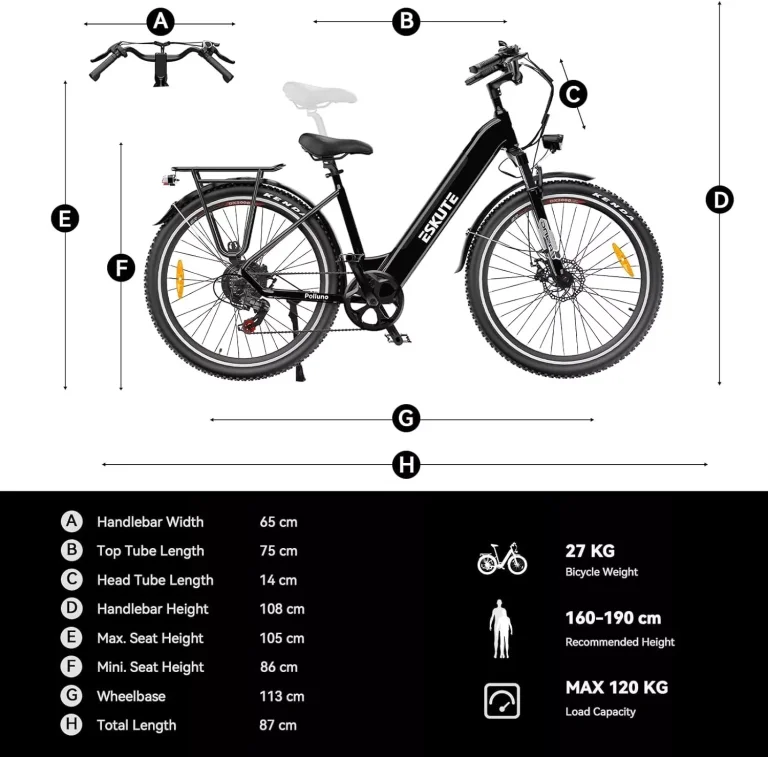 Test de vélo électrique Eskute Polluno Plus 11