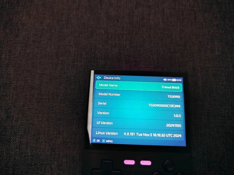 Test de la console de jeu rétro Trimui Brick 63