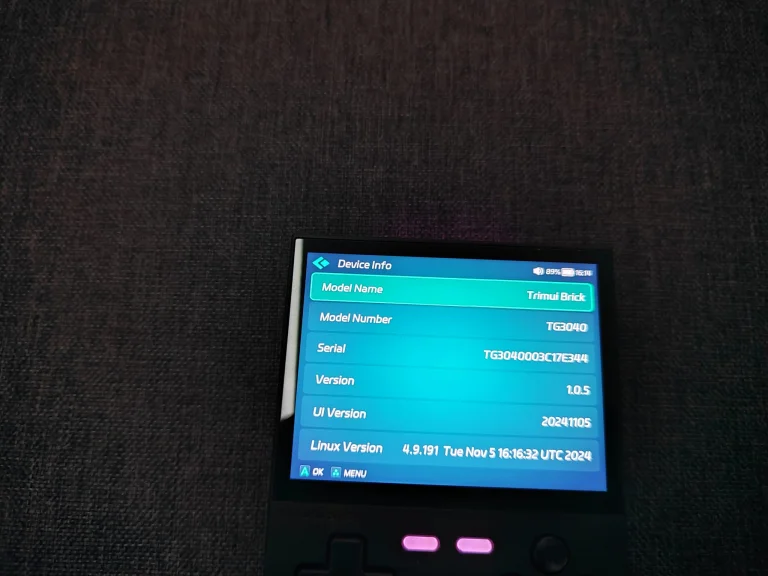 Test de la console de jeu rétro Trimui Brick 64