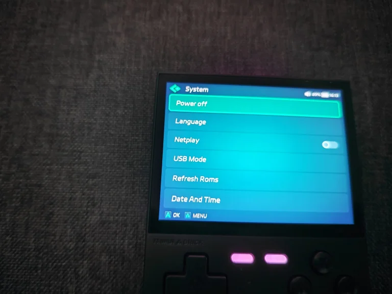 Test de la console de jeu rétro Trimui Brick 66