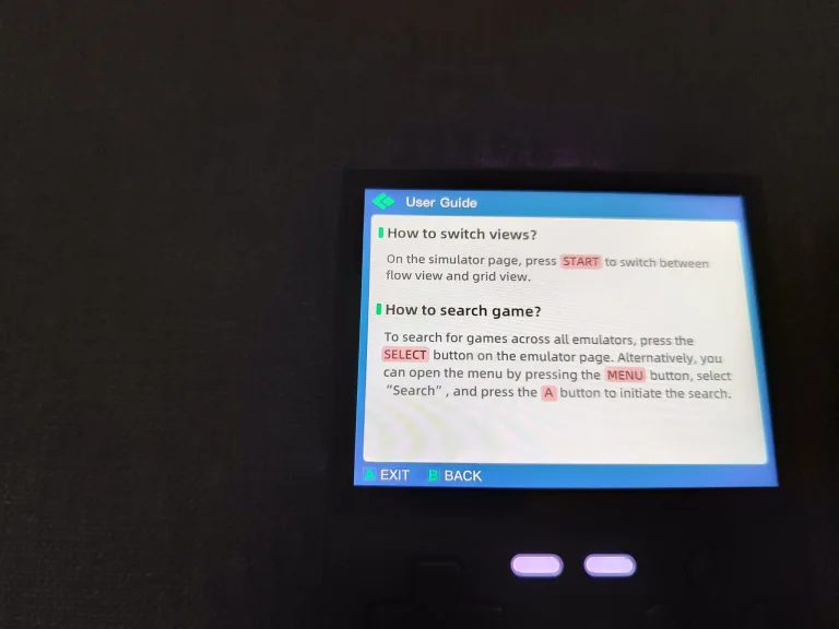 Test de la console de jeu rétro Trimui Brick 85