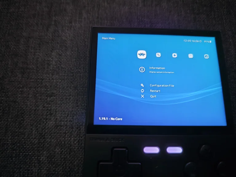 Test de la console de jeu rétro Trimui Brick 87