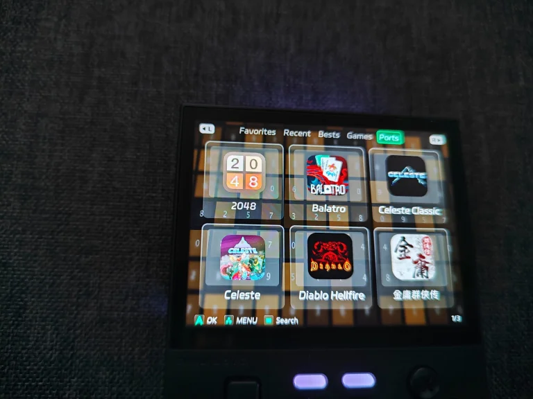 Test de la console de jeu rétro Trimui Brick 58