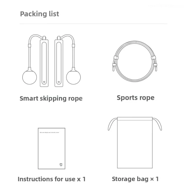 You can do cardio smartly with the Xiaomi Mijia jump rope 10